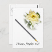Bitte verzeihen Sie mir. Postkarte (Vorne/Hinten)
