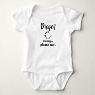 Bitte warten baby strampler