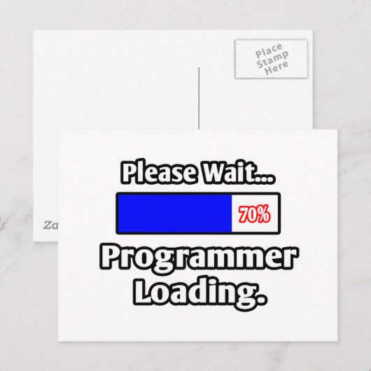 Bitte warten...Programmieren Postkarte (Vorne/Hinten)