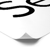 Bitte warten Sie, bis Sie das weiße Zeichen gesetz Poster (Ecke)