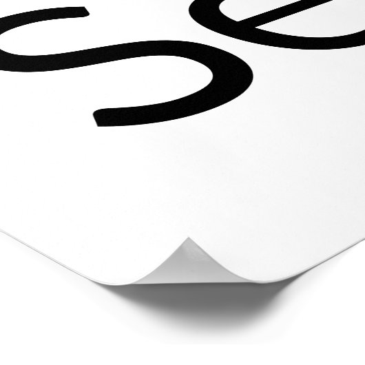 Bitte warten Sie, bis Sie das weiße Zeichen gesetz Poster (Ecke)