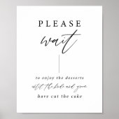 Bitte warten Sie bis zum Hochzeitstorch Poster (Vorne)