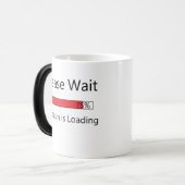 Bitte warten Sie den Coffee Cup Verwandlungstasse (Vorderseite Links)