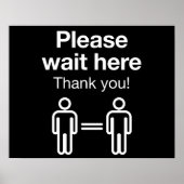 Bitte warten Sie hier Poster (Vorne)