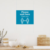 Bitte warten Sie hier Poster (Küche)