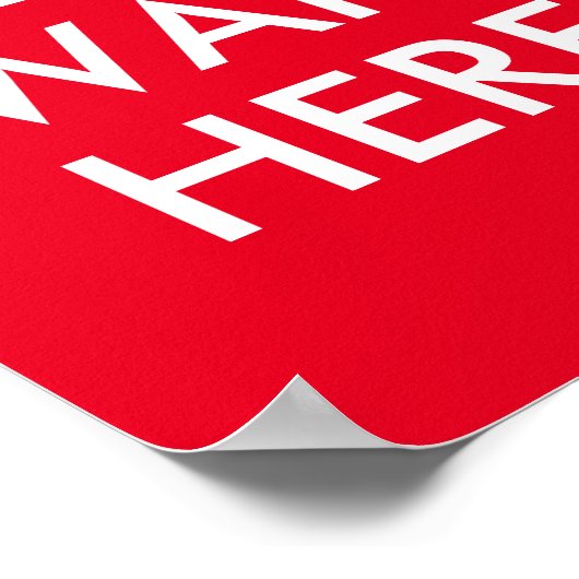 Bitte warten Sie hier, um die benutzerdefinierte M Poster (Ecke)