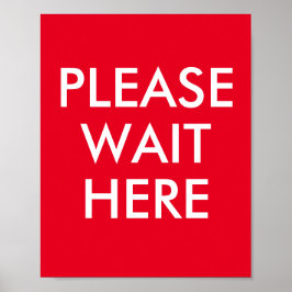 Bitte warten Sie hier, um die benutzerdefinierte M Poster