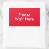 Bitte warten Sie hier, um die benutzerdefinierte M Rechteckiger Aufkleber (Tasche)