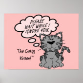 Bitte warten Sie, während ich Sie ignoriere Poster (Vorne)