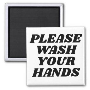 Bitte waschen Sie Ihre Hände Magnet