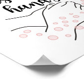 Bitte waschen Sie sich die Hände in die Kalligraph Poster (Ecke)