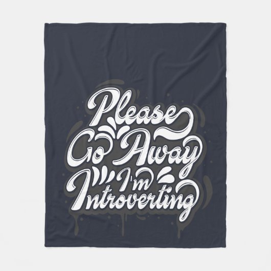 Bitte weg, ich stelle Neuheit vor Fleecedecke (Vorderseite)