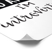 Bitte weg, ich stelle vor poster (Ecke)