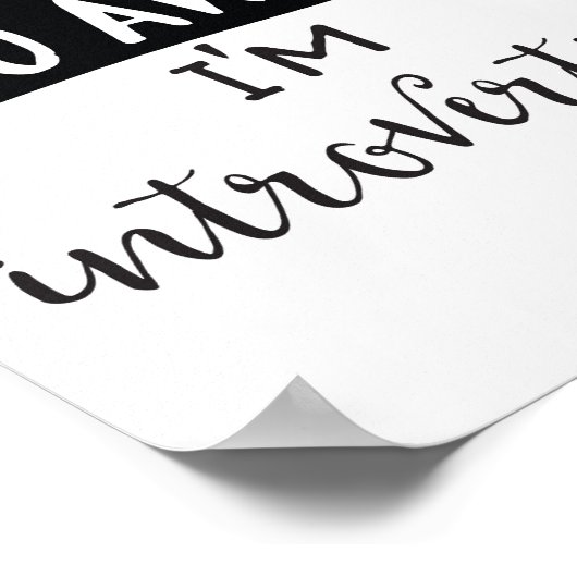 Bitte weg, ich stelle vor poster (Ecke)