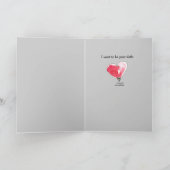 Bitte Woo Me Cartoon Sloth Karte (Innenseite)