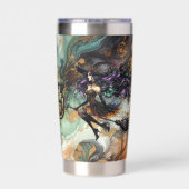 🧙 ♀️ BITTE ZU WITCH! Gothic Pagan Halloween BES Thermobecher (Rückseite)