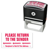 "BITTE ZUM SENDER ZURÜCKKEHREN" Briefmarke Permastempel (Beispiel)