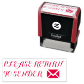 "BITTE ZURÜCK AUF SENDER" Briefmarke Permastempel (Beispiel)