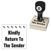 "Bitte zurück zum Absender" + Briefmarke aus Arrow Gummistempel (Stempel)