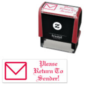 "Bitte zurück zum Absender!" Briefmarke Permastempel (Beispiel)