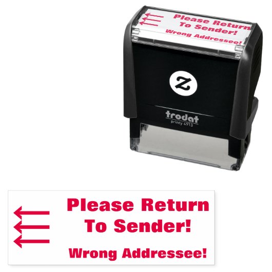 "Bitte zurück zum Absender!", "Falsche Adresse! Permastempel (Beispiel)