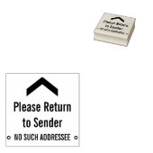 "Bitte zurück zum Absender", "KEINE SOLCHE ANSCHRI Gummistempel (Stempel)