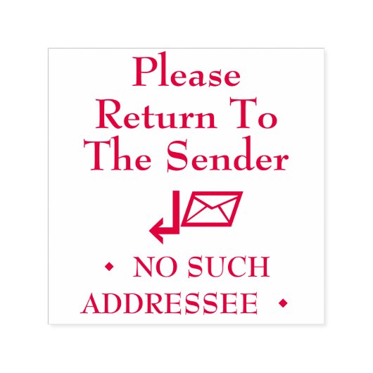 "Bitte zurück zum Absender", "KEINE SOLCHE ANSCHRI Permastempel (Design)