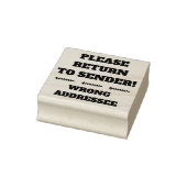 "BITTE ZURÜCK ZUM SENDER!" - "FALSCHE ADDRESSEE" GUMMISTEMPEL (Stempel)