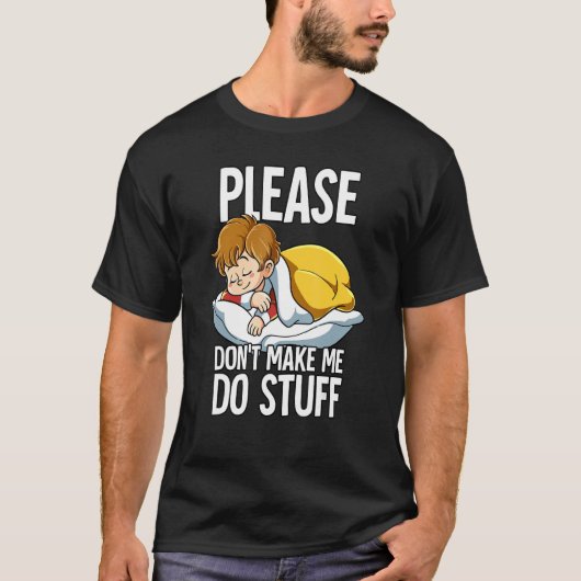 Bitte zwingt mich nicht zum Stuff Junge T-Shirt (Vorderseite)