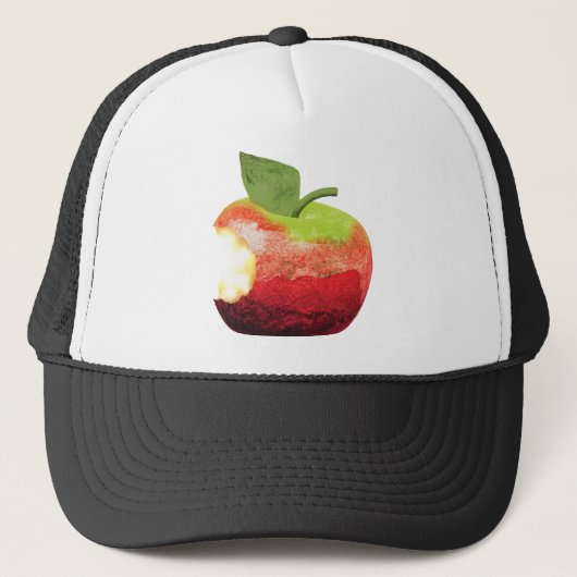 Bitten Apple Truckerkappe (Vorderseite)