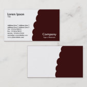 Bitten - Dunkelbraun Visitenkarte (Vorne/Hinten)