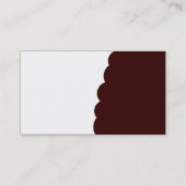 Bitten - Dunkelbraun Visitenkarte (Rückseite)