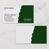 Bitten - Dunkelgrün Visitenkarte (Vorne/Hinten)