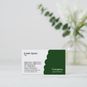 Bitten - Dunkelgrün Visitenkarte (Stehend Vorderseite)
