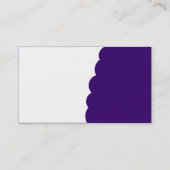 Bitten - Dunkle Violette Visitenkarte (Rückseite)
