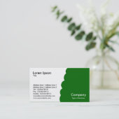 Bitten - grün visitenkarte (Stehend Vorderseite)