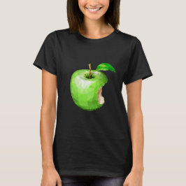 Bitten Grüner Apfel T-Shirt