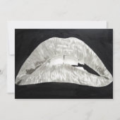 Bitten Lippen Einladung (Vorderseite)