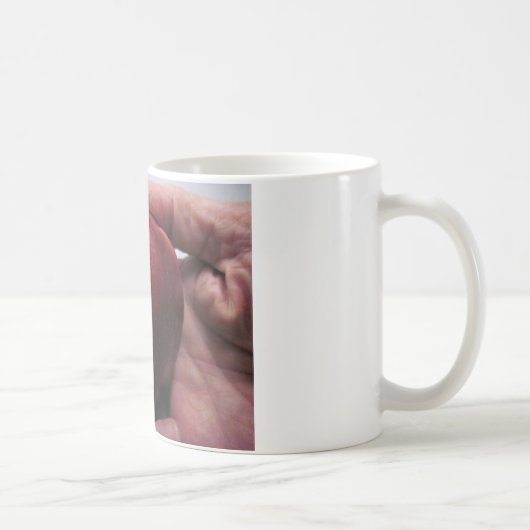 Bitten Red Apple Kaffeetasse (Rechts)