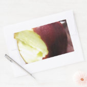 Bitten Red Apple Rechteckiger Aufkleber (Umschlag)