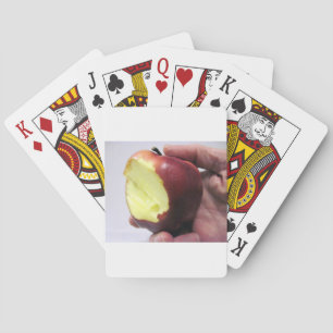 Bitten Red Apple Spielkarten
