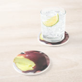 Bitten Red Apple Untersetzer (Seite)