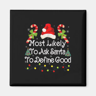 Bitten Sie den Weihnachtsmann, gute Weihnachtsbele Magnet
