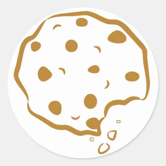 Bittenschokolade Chip Cookie Sticker (Vorderseite)