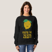 Bitter, aber Niedlich-wütend Lemon 1 Sweatshirt (Vorne ganz)