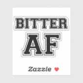 BITTER AF AUFKLEBER (Blatt)
