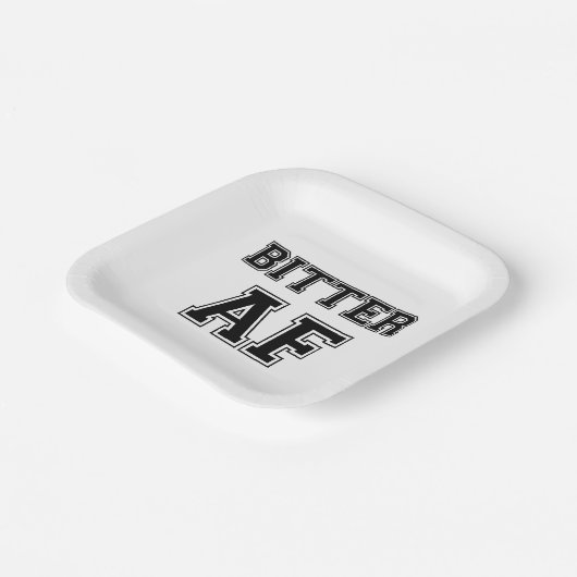 BITTER AF PAPPTELLER (Gewinkelt)