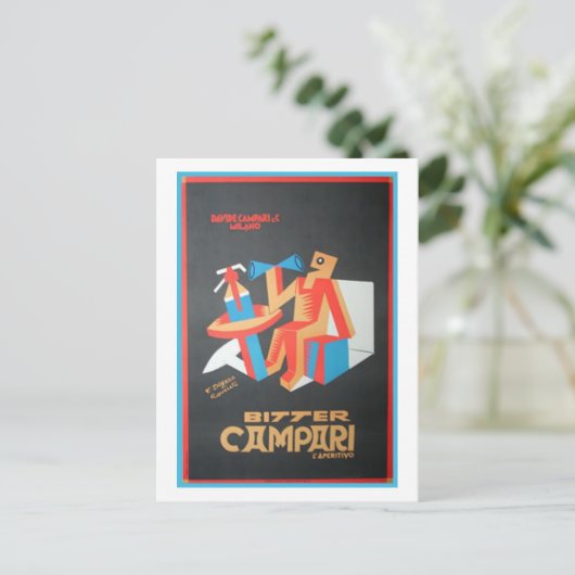 Bitter Campari Postkarte (Stehend Vorderseite)