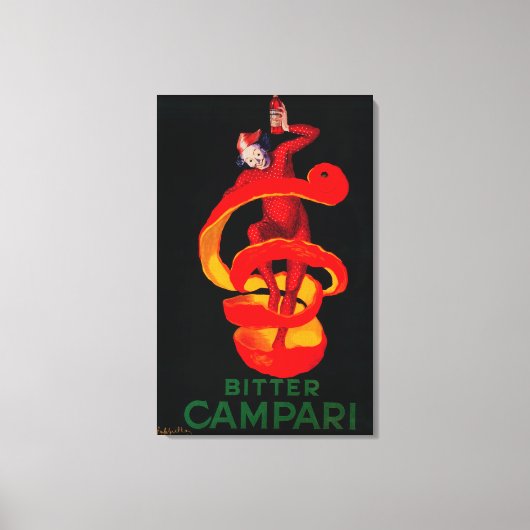 Bitter Campari Vintag PosterEurope Leinwanddruck (Vorderseite)