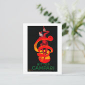Bitter Campari Vintag PosterEurope Postkarte (Stehend Vorderseite)